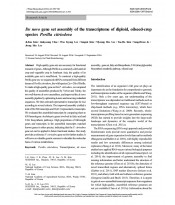 De novo gene set assembly of the transcriptome of diploid, oilseed-crop  species Perilla citriodora